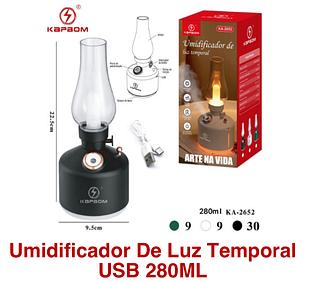 Umidificador Colorido Abajur Splay De Duas Velocidade S/fio 280ml