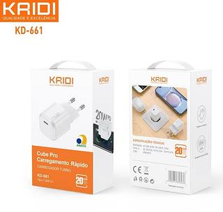 Fonte Carregador Kaidi Turbo 20w Gan5 Mini Usb-c —KAIDI