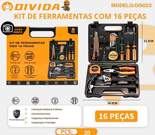 KIT DE FERRAMENTAS COM 16 PEÇAS