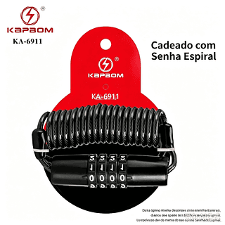 Trava De Bicicleta Anti-Roubo Senha Cabo Capacete De Motocicleta Portátil