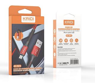 Cabo Dados Carga Rápida Para V8 3A Kaidi