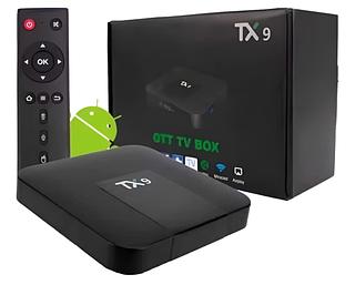 Tv box Tanix TX9padrão 4K 64GB preto com memória RAM de 8GB （original 2gb+16gb）