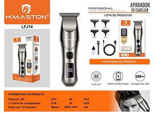 Maquina Barbeador De Cabelo Profissional Visor —HMASTON