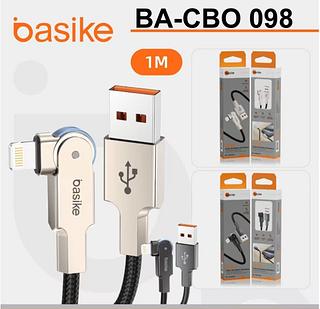 ￼Carregador Turbo CABO IPhone 180º COM 1 METRO—Basike