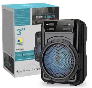 Caixa De Som Portátil Bluetooth Rádio Fm Usb Sd Aux