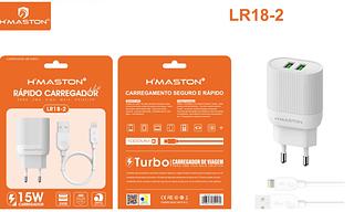 Carregador Rapido Turbo 15w para iphone sacora com 2usb Hmaston