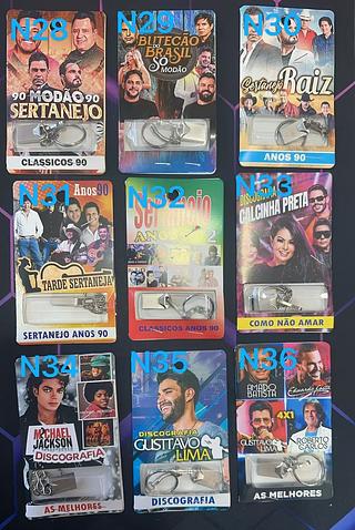 MINI pendriv materiais ferro com 600-1000musica