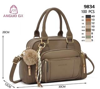 Bolsa Feminina Com Alça Lateral Transversal Faixa de Mão de Couro