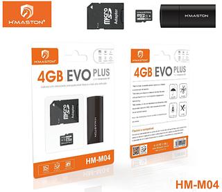 ￼Cartão de Memória Micro Sd 4GB Original com Adaptador Sd para Celular Notebook Filmadora-Hmaston