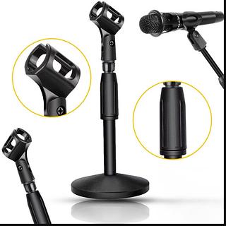 Pedestal Mini Suporte Microfone De Mesa Studio Portátil 35cm