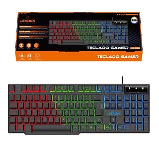 Teclado Gamer Semi Mecânico RGB ABNT2 Lehmox