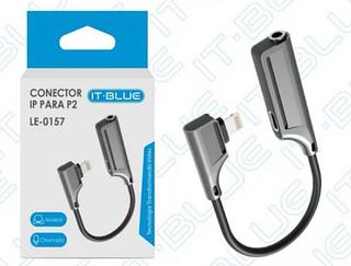 Adaptador Para iPhone Fone P2 + Entrada Carregador - 2 Em 1 LE-0157(le-0157)