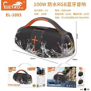 Caixa de Som Bluetooth 100w com Alça iPX6 a Prova D'agua 2 Alto Falantes