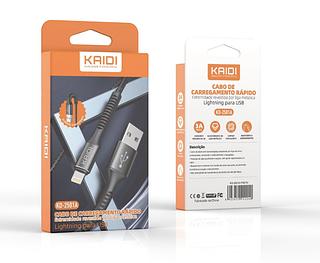 Cabo Dados Carga Rápida Para Iphone 3A Kaidi