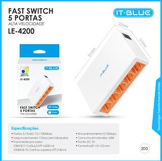 ￼Switch Rj45 5 Portas Lan Gigabit Hub 10/100mbps Bivolt