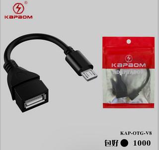 Cabo Otg Usb Tablet Celular Motorola Samsung Pendrive V8