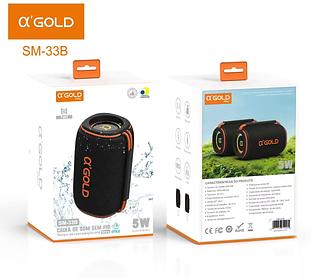 Caixa de Som AGOLD Resistente à Água e Portátil
