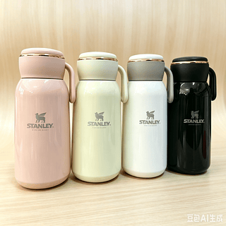 NOVO Garrafa Térmica Mini Macaron: Estilo e Praticidade em Cores Suaves 420ML