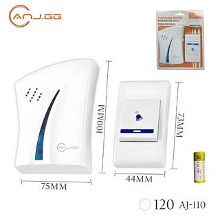 Campainha Residencial Sem Fio Maxtel Prova D'agua 15 M