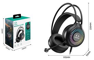Headset Gamer Som Potente Microfone Com Led Rgb P2 3.5mm