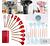 ￼KIT 12 Peças de Utensílios Para Cozinha em Silicone e Bambu