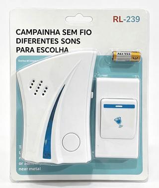 Campainha Residencial Sem Fio Maxtel Prova D'agua 15 M