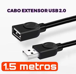 ￼Cabo Extensor Usb 2.0 1,5 Metros Extensão Macho / Fêmea—BMAX