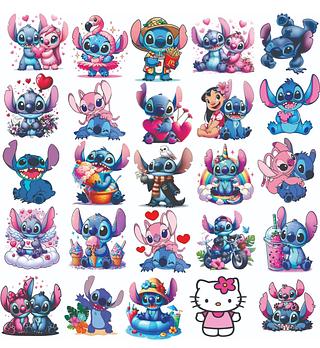 Adesivo do Stitch modelo variados para copo Stanley （pacote com 6 unidades）