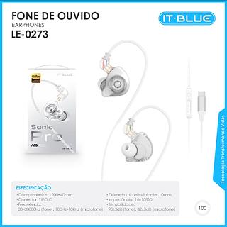 Fones de ouvido com microfone de palco entra TYPEC —LELONG