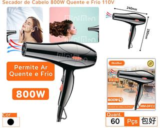 ￼Secador de Cabelo 110v Profissional 800W - Voltagem 110v