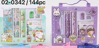 7 pçs/caixa Metal lápis caso régua borracha jardim de infância escolar