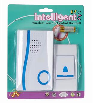 Campainha Sem Fio Inteligente com Controle Remoto e Som Musical – Fácil Instalação e Longo Alcance
