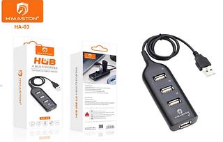 Adaptador Hub Usb 2.0 4 Multi Portas HA-03 Carga Rápida