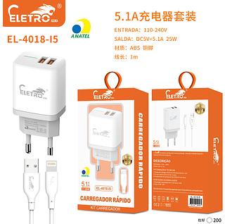 Carregadores 5.1 Carga Rápida 2usb 25w para iPhone