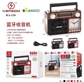 Radio portatil Relojio Altomex ad-136BT Bluetooth Am Fm Sd Usb