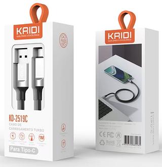 Cabo Dados Carga Rápida Para type-c 3.4A Kaidi
