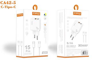 Carregador iphone15 typec para typec 9.1a 40w