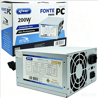 Fonte Atx 200w Reais Gamer Super Silenciosa P Pc Bivolt