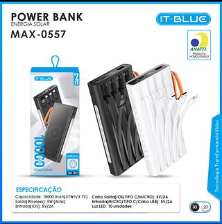 ￼CARREGADOR BATERIA POWER BANK 10000mah INDUÇÃO +4cabo sayida