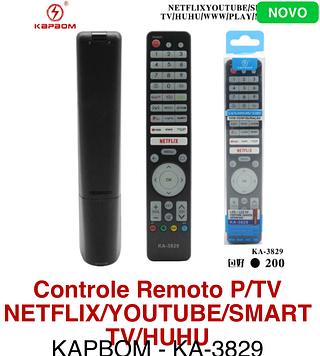 Controle Remoto P/TV NETFLIX/YOUTUBE/SMART TV/HUHU KAPBOM - KA-3829