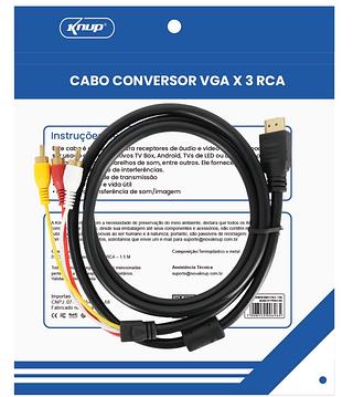 cabo hdmi para 3rca 1.5m