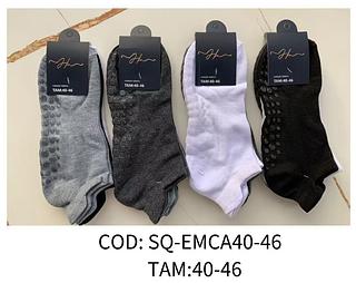 Kit 12 Pares Meia ESPORTES Soquete Antiderrapante Pilates e Yoga Quentinha mascunino -46-40