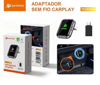 CarPlay Sem Fio Android Auto Wireless – Apenas Para Carros Com CarPlay Original Via Cabo