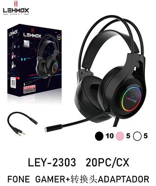 Fone Headset Gamer Lehmox Com Led E Microfone Cor Da Luz Rgb
