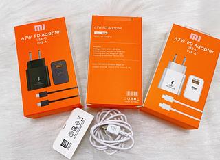 Carregador Turbo Mi Xiaomi 67w Rápido Redmi Usbc com cabo typec