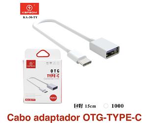 Cabo Usb Femea Para Type C Otg 15 Cm