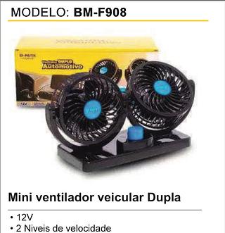 ventilador dupla automativo 12v 2nives de velocidade