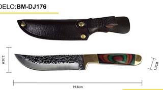 20cm Faca Facão Artesanal Camping Artesanal Rambo Tático Esportivo Pesca Caça