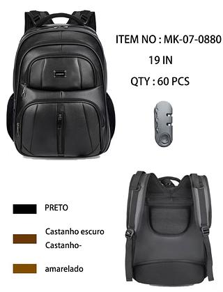 Mochila Notebook Alça Cabo De Aço + Cabos Auxiliar Usb cabo auxiliar para fone Ouvido UNISSEX+ Bloqueio de senha