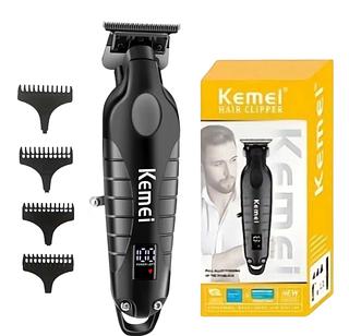 Maquina Barbeador De Cabelo Kemei Profissional Visor Led
